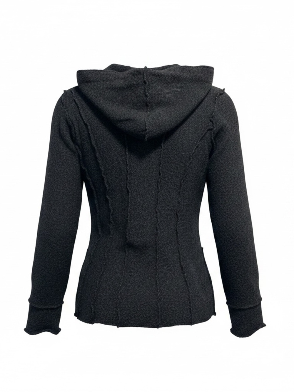 J. Jill Black Hooded Button-Up Blazer - Picture 2 of 9